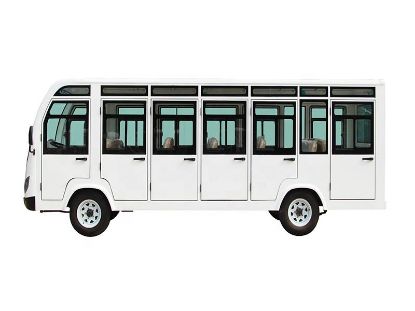 Picture of 23-seater sightseeing car  popular electric shuttle bus for Americans